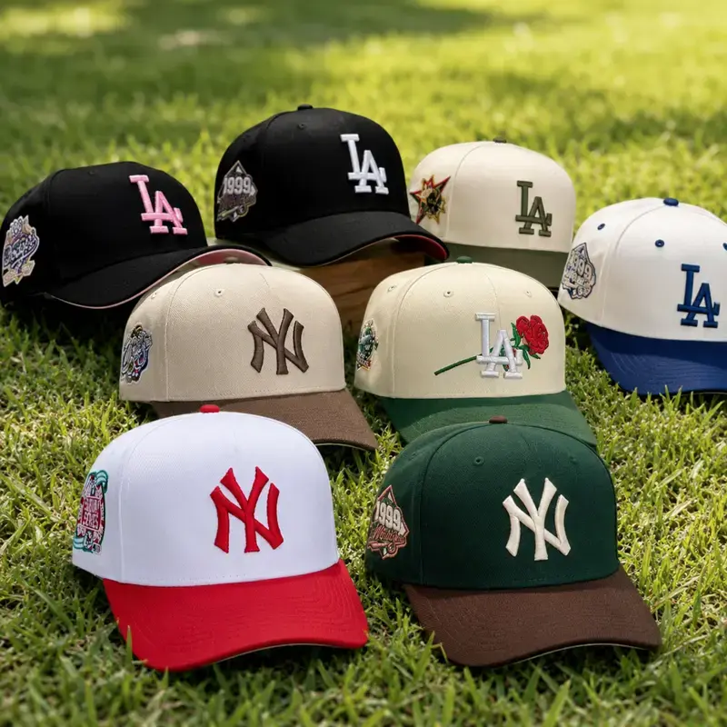 New Era MLB 9FORTY Snapback Cap LA Dodgers Anniversary Patch, Unisex Classic Sport Streetwear Adjustable Collectible Sports HeadwearCAP FOR WOMEN AND MEN.
