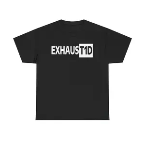 Exhaust1D Unisex Graphic T-Shirt - Type 1 Diabetes Awareness Cotton Top - Soft Breathable Unisex Streetwear Tee