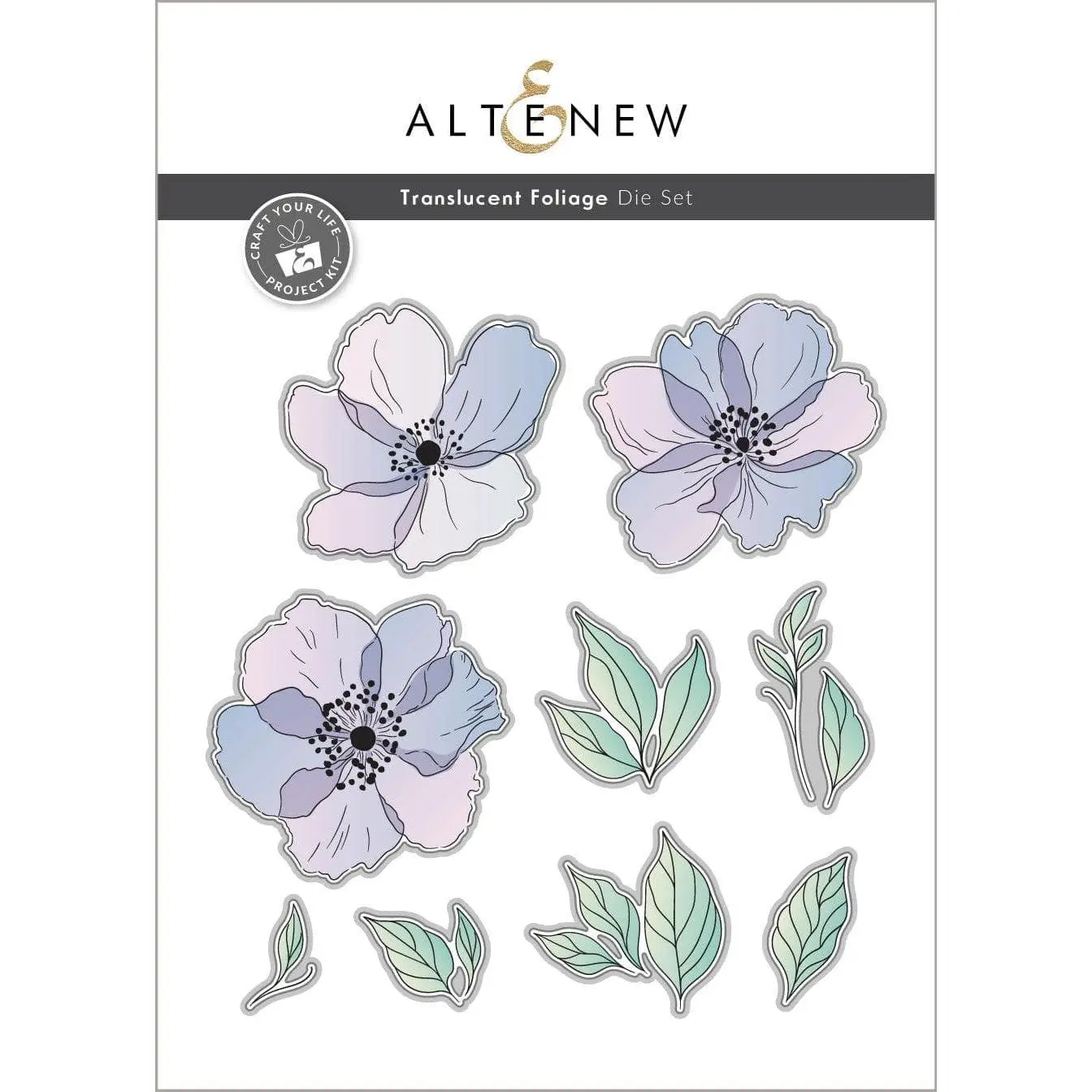Craft Your Life Project Kit: Translucent Foliage Die Set