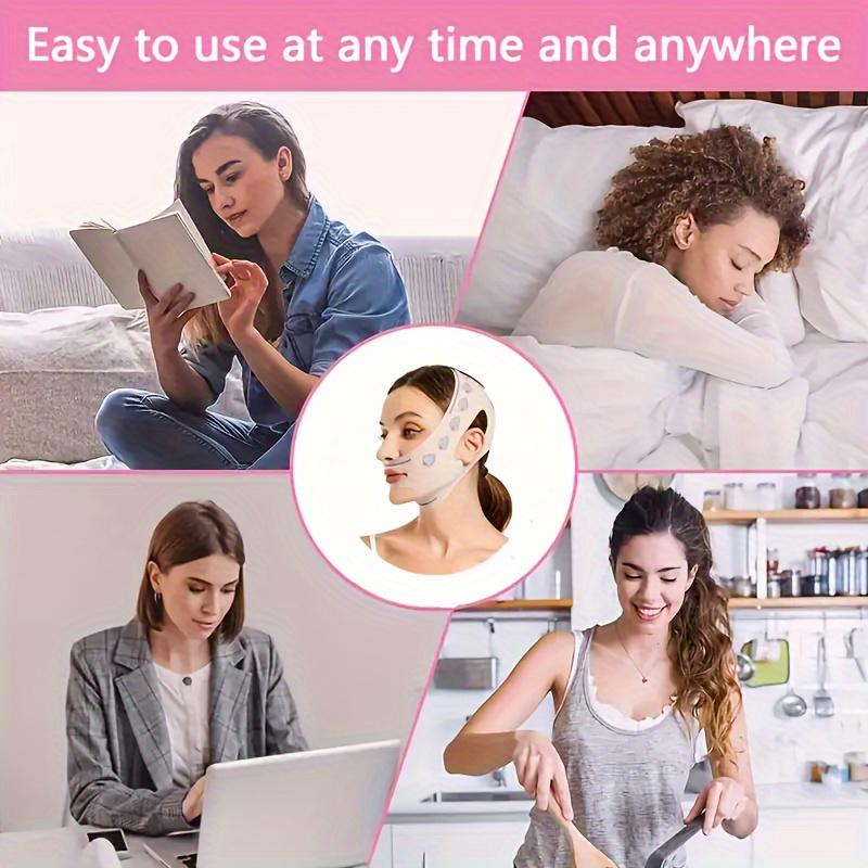 Breathable V-Line Face Shaping Bandage - Comfortable, Reusable Chin Lift & Slimming Facial Strap for All
