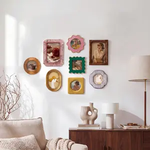 Multi-Size Decorative Art Picture Frame,Horizontal & Vertical Wall Tabletop Display Photo Frame,Perfect for Gallery Wall,Bedroom,Living Room & Apartment Home Decor,Ideal Wedding & Birthday Gift