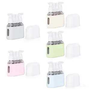 Portable Travel Size Spray Bottles Set 4PCS with Storage Box Refillable Leak Proof Containers for Toiletries Home Outdoor Office Use