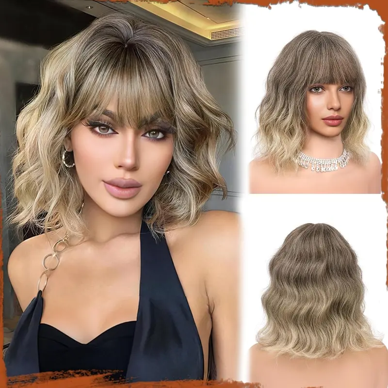 Cut wig wavy bob - TikTok Shop