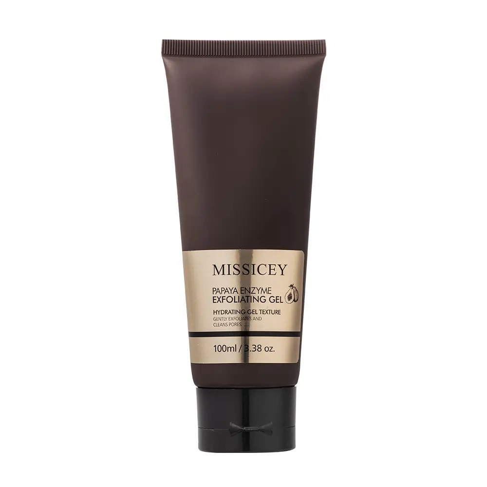 MISSICEY Papaya Enzyme Exfoliating Gel - 100ml Gentle Face & Body Exfoliator, Hydrating Gel Texture for Deep Pore Cleansing & Skincare