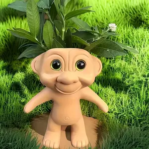 Alien Body Resin Planter, Tropical Style, Unique Succulent and Plant Pot, Dramatic Leaves, Indoor/outdoor Garden Decor, Resin Flower Pot