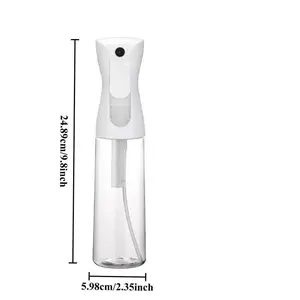300ml High Pressure Spray Bottles Refillable Bottles Continuous Mist Watering Can Automatic Salon Barber Water Sprayer Airless Pump Bottle Oil Spray Bottle