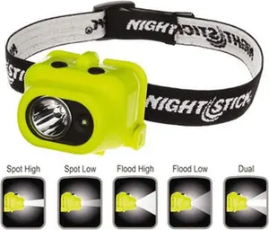 Bayco Products Hands-Free LED Flashlight (Model XPP-5454G) - Green Polycarbonate Body, Bayonet Compatible, AAA Batteries Included, for Adults