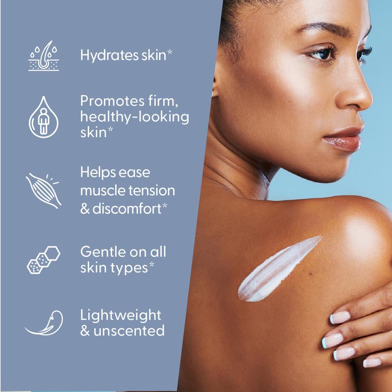 Magnesium Lotion - Ease Muscle Cramps, Calm Restless Legs, Magnesium Cream for Sleep, Moisturize & Soothe - Coconut Shea Bodybutter for Body Care 8oz