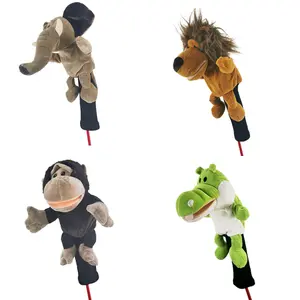 TRAIL RECKONING No.1 Animal Theme Plush Fabric Golf Cover for Wooden Clubs - Soft, Comfortable Protection Accessory for Youth Golfers with Unique Designs, Club Protection