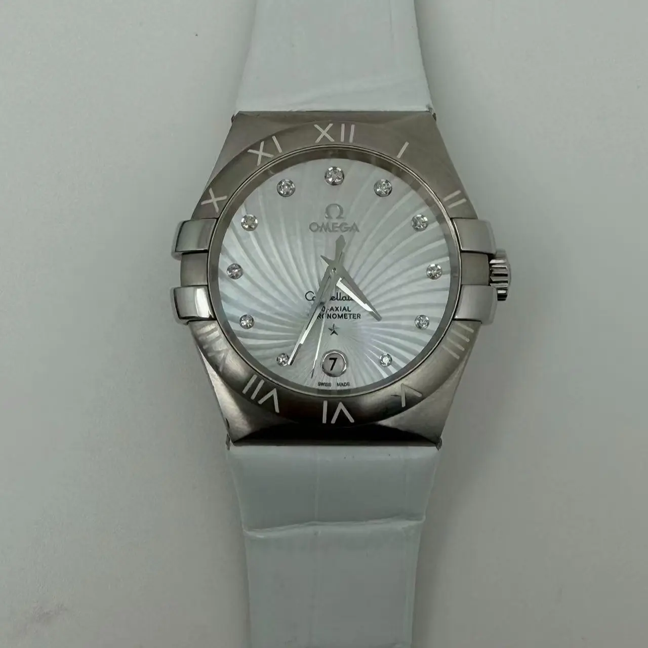 OMEGA Constellation Original Factory Diamond-Set 35mm Reference 123.12.35.60.52.001/4374