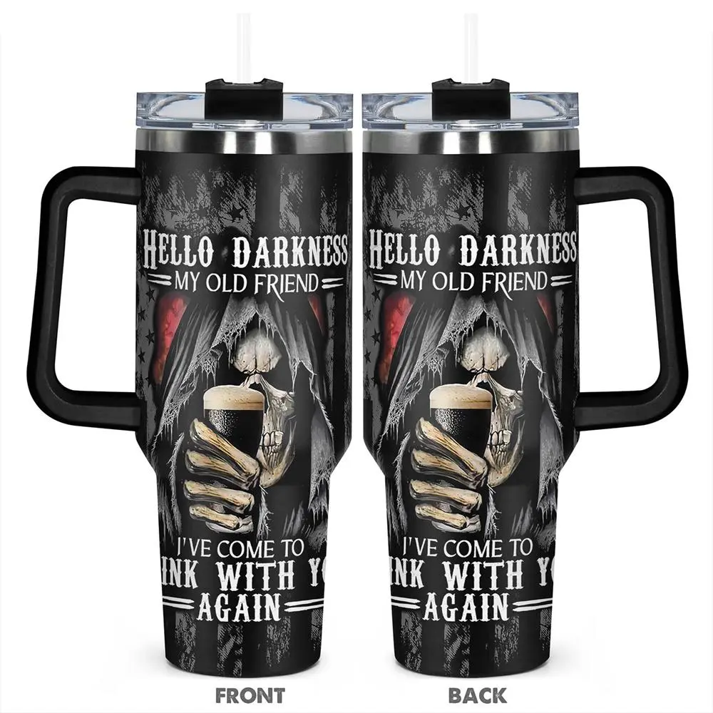 40oz Tumbler, 1pc Gift, Stainless Steel Cup, Thermal Cup, Insulated Water Cup, Insulated and Durable, Fish Lover Gift, Perfect Gift for Man, fish Enthusiast, Unique Birthday Gift, also very suitable for outdoor use, Insulation Drinkware