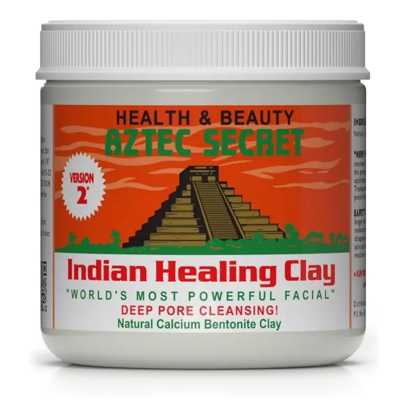 Aztec Secret Indian Healing Clay 1 lb - Deep Pore Cleansing Facial & Body Mask, 100% Natural Calcium Bentonite Clay, Paraben Free, Suitable for Delicate Skin - Comfort