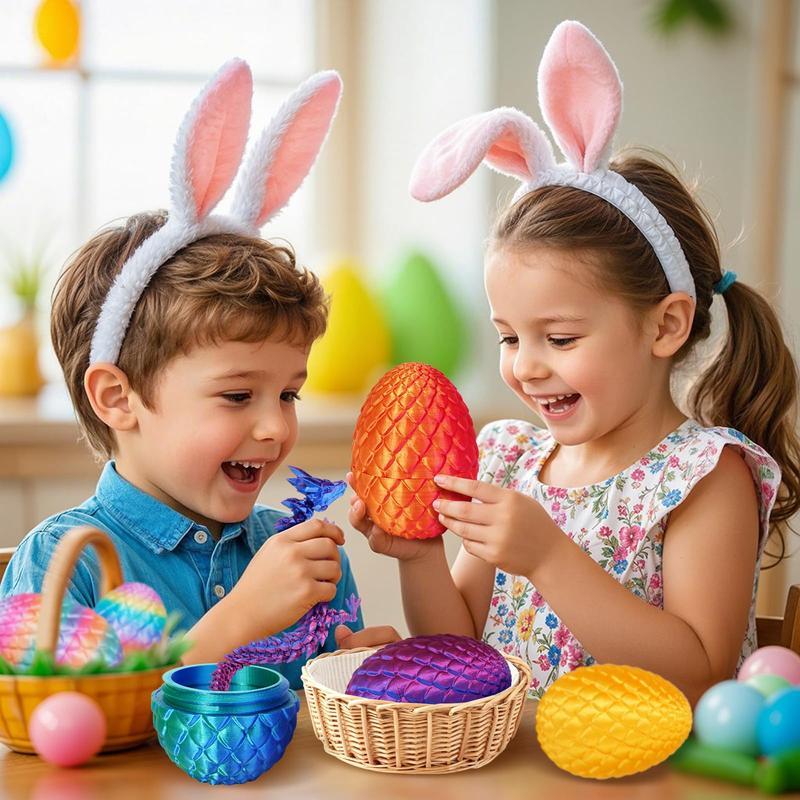 8" 3D Printed Dragon Eggs, Easter Basket Stuffers for Kids and Teens, Unique Easter  Decor for Children, Mysterious Dragon  Gifts for Boys & Girls
