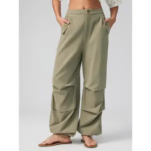 Cider [size 2-10] Mid Rise Solid Button Joggers