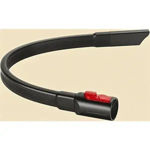 17-Inch Multi-Purpose Cleaning Attachment - Flexible Hose Tool for Tight Spaces - Compatible with Cordless Vacuums - Reusable Dryer Vent and Car Detailing Accessory - Corners and Gaps Cleaning Brush