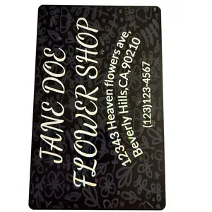 Custom Engraved Metal Business Cards 0.4mm - Personalized Stainless Steel, Premium Laser Etched, Sleek Professional Desig