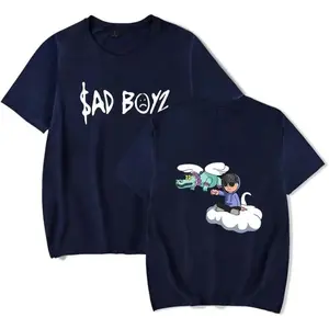 Junior H Sad Boyz 4 Life Tour Merch Short Sleeve T-shirt, Unisex Fashion Crew Neck Top, Music Gift, Junior H Sad Boys Harajuku Girls Hip Hop
