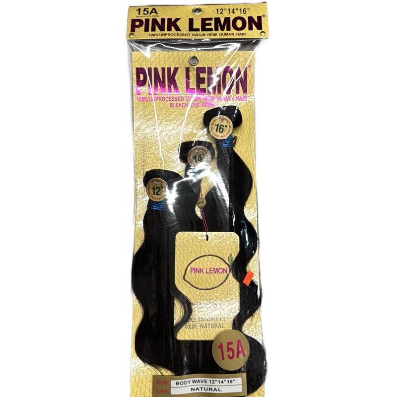 Pink Lemon Bundles  15A Body Wave 12" 14" 16" Natural Color Human  Hair Extension’s