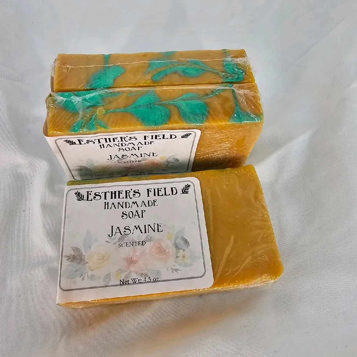 Handmade Cold Process Soap Scented in a Sweet Jasmine Fragrance
