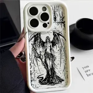 Dark Angel phone case for iPhone 17/16 Pro Max, 15, 14, 13, 12, 11 Pro Plus. IP13ProMax/IP14ProMax xs x xsmax/Samsung Galaxy S25 S24 S23 S22 Ultra Plus FE