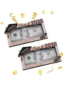 Graduation Money Holder Frame Class of 2026, Wooden Cash Gift Holder Graduation Gift 2026, Graduation Card Holder, Money Holder for Cash Gift, Graduation Cash Envelope Box