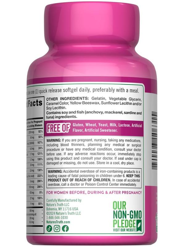 Prenatal Vitamins & Minerals with DHA, Folic Acid