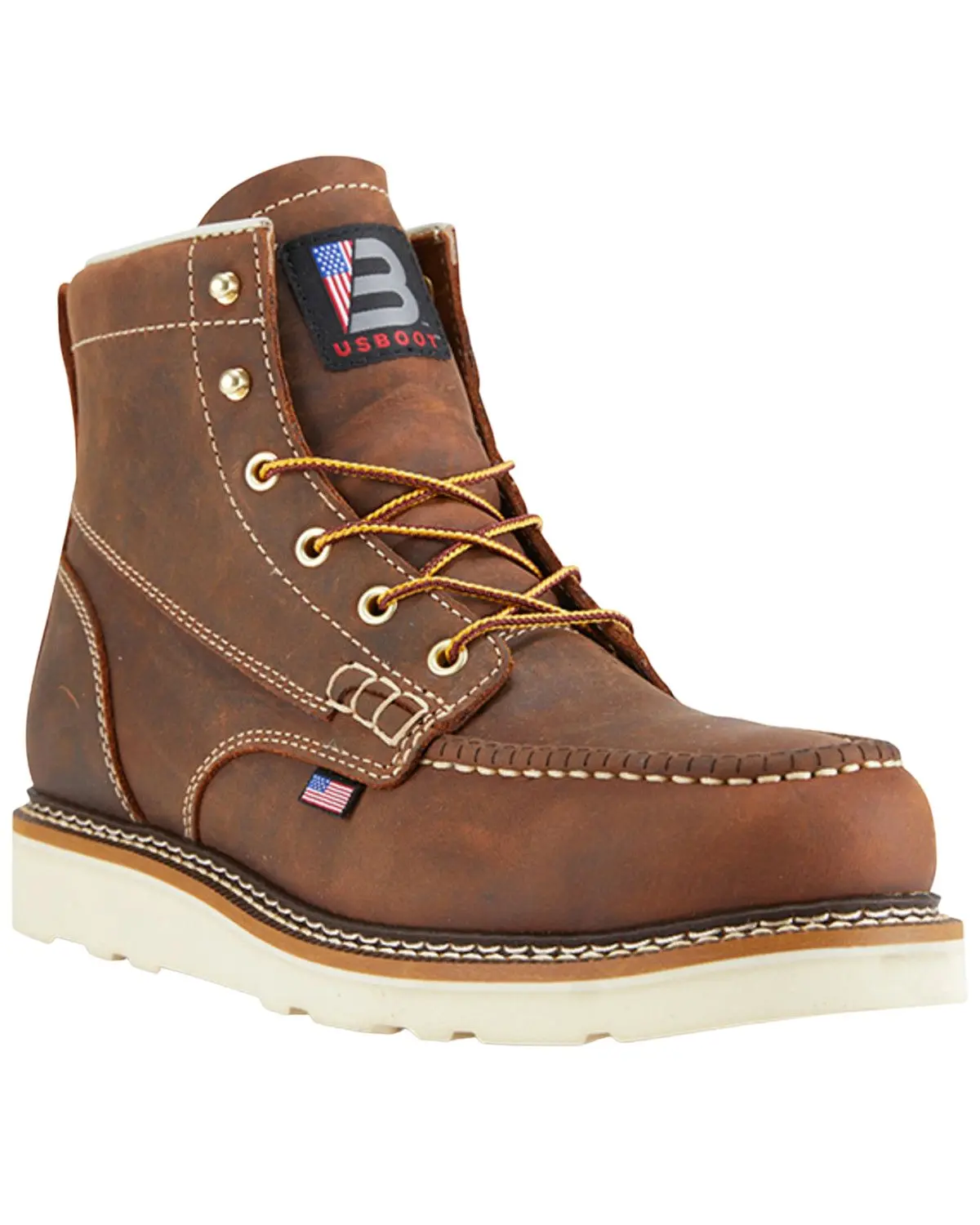 Us Boot Men's Men'S 6" Bravo Wedge Sole Moc Work Composite Toe - 27286