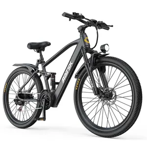 Aairsk GT900 Electric Bike, 13Ah Removable Tire, 24 Inch, 4-Speed Electric Bike for Adults, 13 Speed Gears, Dual Shock Absorbers, Electric Bike for Adults, Mountain Bike,urban bikes Folding Ebike Road Scooter