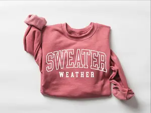 Sweater Weather Sweatshirt, Cozy Sweatshirt, Fall Sweatshirt, Retro Fall Crewneck, Womens Fall Sweater, Cozy Sweater Weather, Fall Season