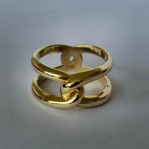 Modern Ring - Gold Color, Single Band Design, Simple and Elegant Style