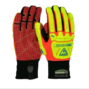 R2 RigRunner  Synthetic Leather Double Palm with PVC Dotted Grip and Fabric Back - TPR Impact Protection