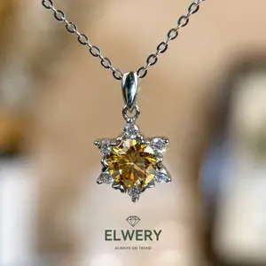 【N-066 | Star】Synthetic Moissanite Necklace Jewelry