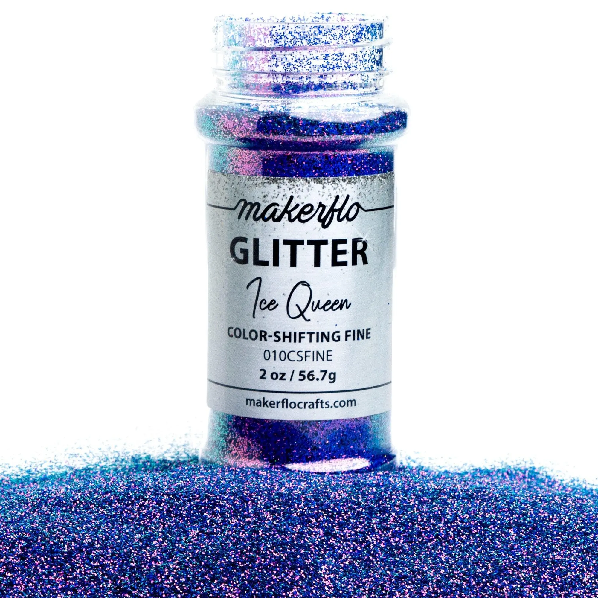 Makerflo Fine glitter - Ice Queen - 2oz Bottle