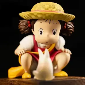 7cm anime my neighbor totoro cartoon mei cute figure xiaomei pvc collectible model ornament dolls statue children gifts toys