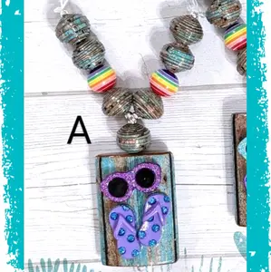 Handmade Summer Paper Bead Set