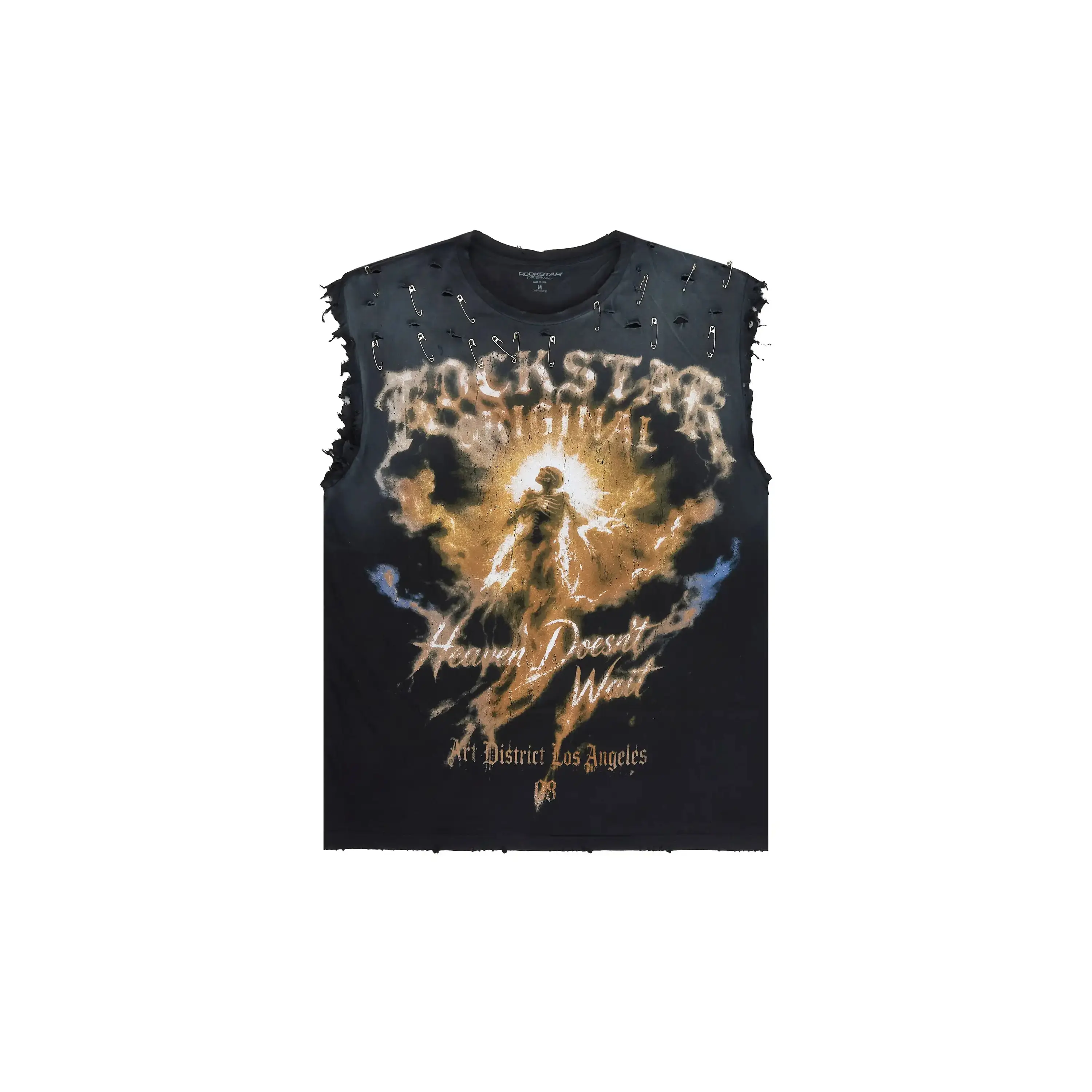 Jakito Black Oversized Cut Off T-Shirt