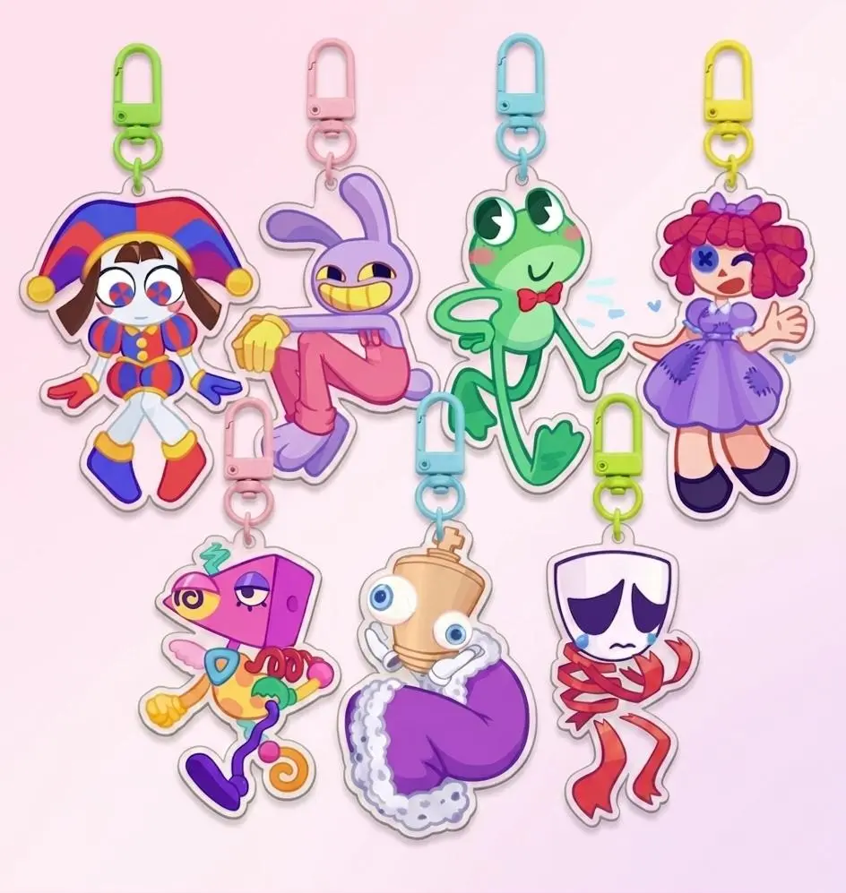 TADC The Amazing Digital Circus Keychains, TADC Acrylic Keychain