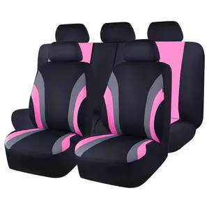 Car Seat Covers Full Set, Sports Breathable Mesh Vehicle Front ＆ Rear Seat Protectors, Automotive Interior Protection Accessories, Universal Fit