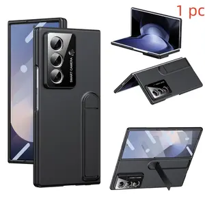 Ultra-Thin Matte Phone Case for Samsung Galaxy Z Fold 7/6/5/4/3, External Screen Protector, Shockproof Hard Cover, Durable Protection