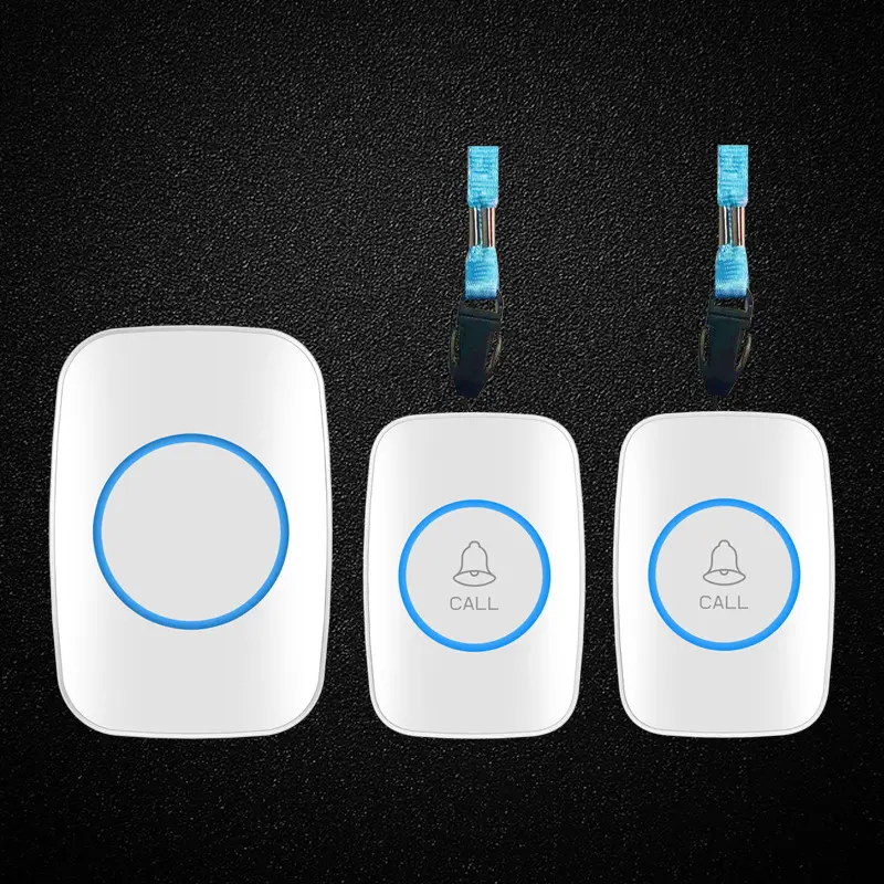 Wireless Home Care Call Bell - 9*5cm, Long-Distance Signal, Large Sensitive Press Button, Loud Alarm, 1-Key Simple Operation, Single Unit, Table Placement, Wall Mounting, Indoor Use, 24-Hour Guardian, Bedside SOS Safety Alert for Elderly Patients