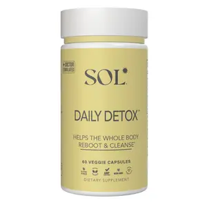 Sol Nutrition Daily Detox - Supplements to Clear Toxins and Promote Full Body Cleanse