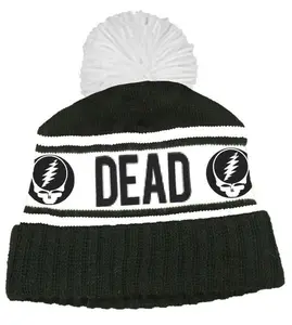 Grateful Dead Grateful Dead Steal Your Face Logo Pom Pom Beanie