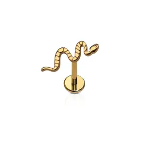 Cords Club Snake Flat Back Stud - Single Earring