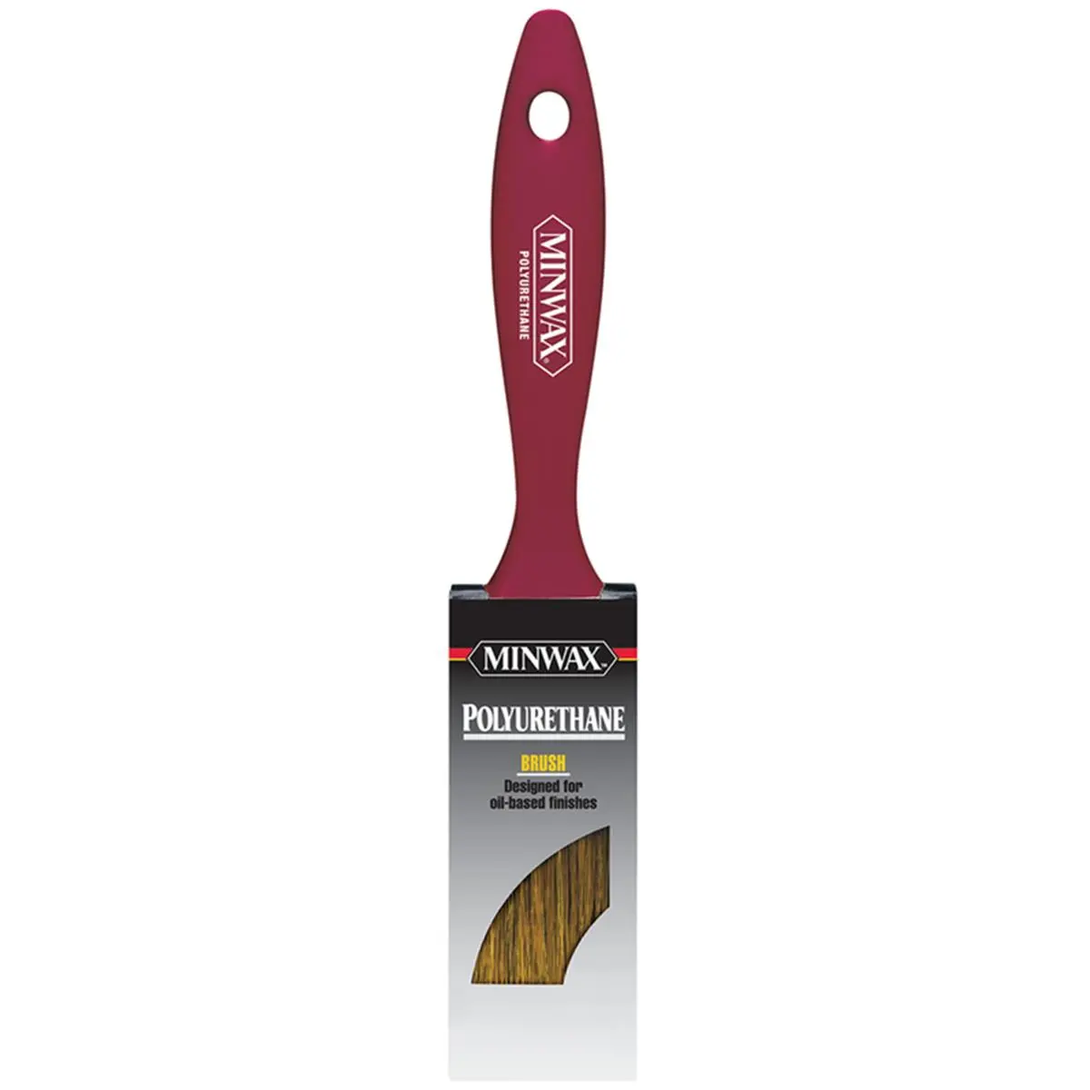 Minwax 212 MAIN 2 in. Flat Black China Bristle Polyurethane Paint Brush, High-Quality Modern Houseware Products for Home Improvement, Model 1624428, High-Quality Modern Products