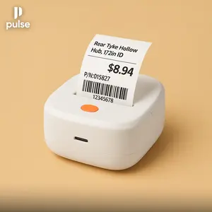 Mini Portable Bluetooth Label & Sticker Printer | 2 Inch Wireless Thermal Printer for Shipping, Office, Small Business, Phone iOS Android Compatible