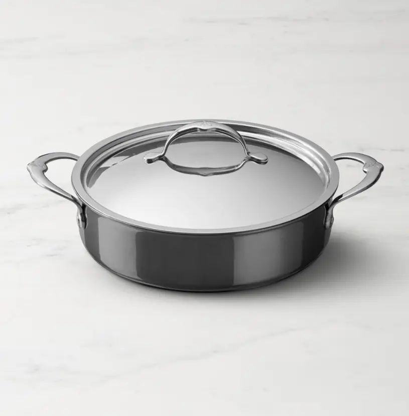 Hestan NanoBond Titanium Stainless-Steel Sautéuse Pan, 3.5-Qt.