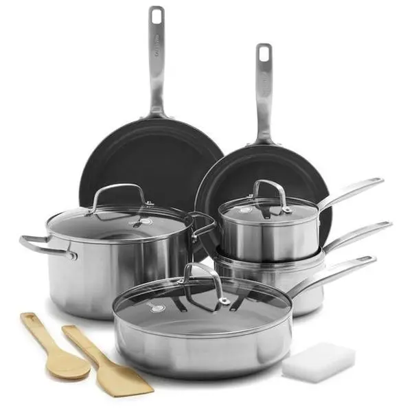 Chatham Stainless Steel 12-Piece Cookware Set - High-Quality Cooking Utensils for Versatile Use