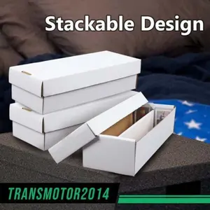 2Row Shoe Storage Box 1600 CT Holds over 300 3x4 toploads Sports/Trading Card US Upgraded Version