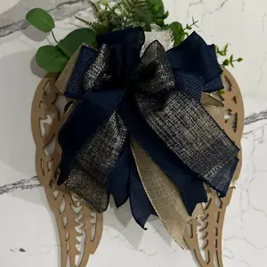 Angel Wing Wreath Navy Blue