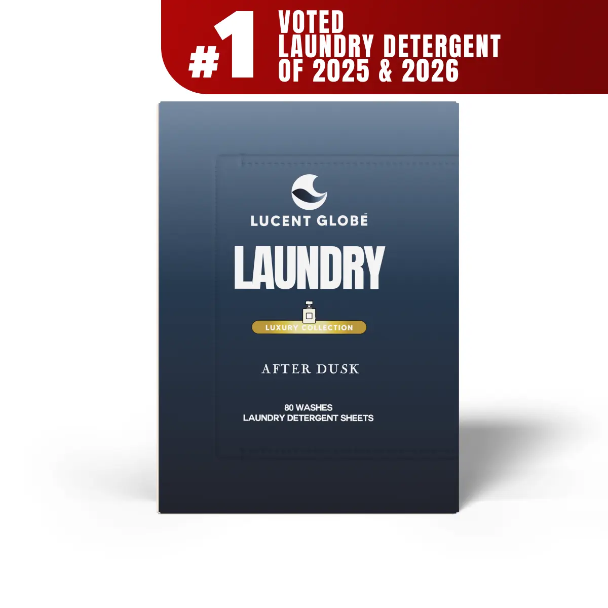 Lucent Globe | After Dusk | Laundry Detergent Sheets | 80 Washes | Replaces Laundry Pods & Liquid | Zero Plastic Packaging | No Nasties Formula | World’s Best Smelling Laundry Detergent